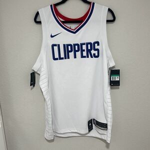 NWT Nike‎ Mens White Los Angeles Clippers Swingman Jersey XL
